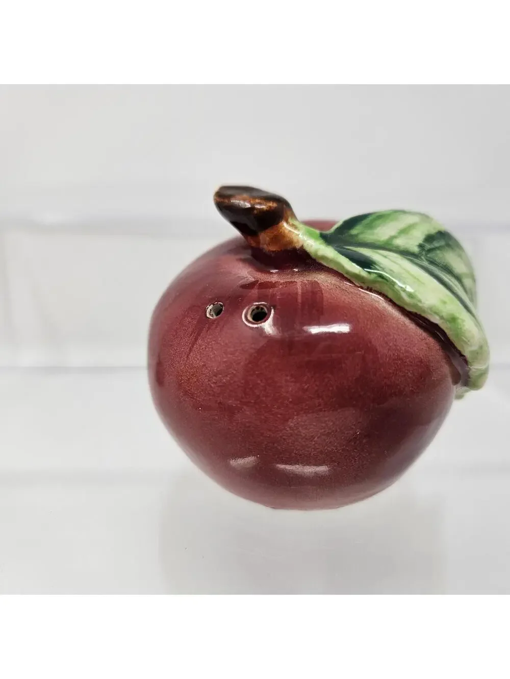 Vintage Anthropomorphic Apple Head Salt And Pepper Shakers Japan MCM Cottagecore